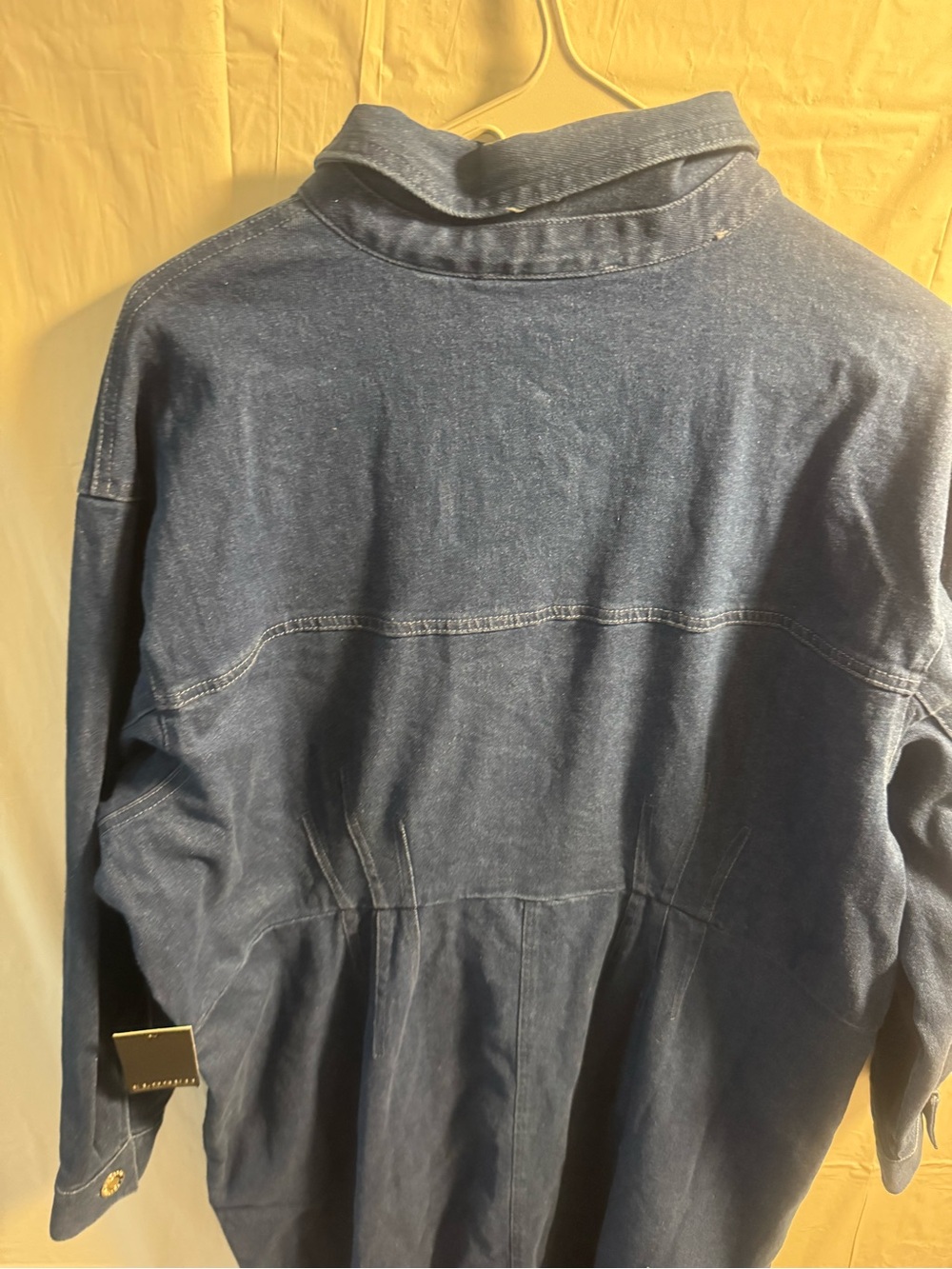 Eloquii Indigo Denim Button-Front Jacket Dress - Picture 4 of 5